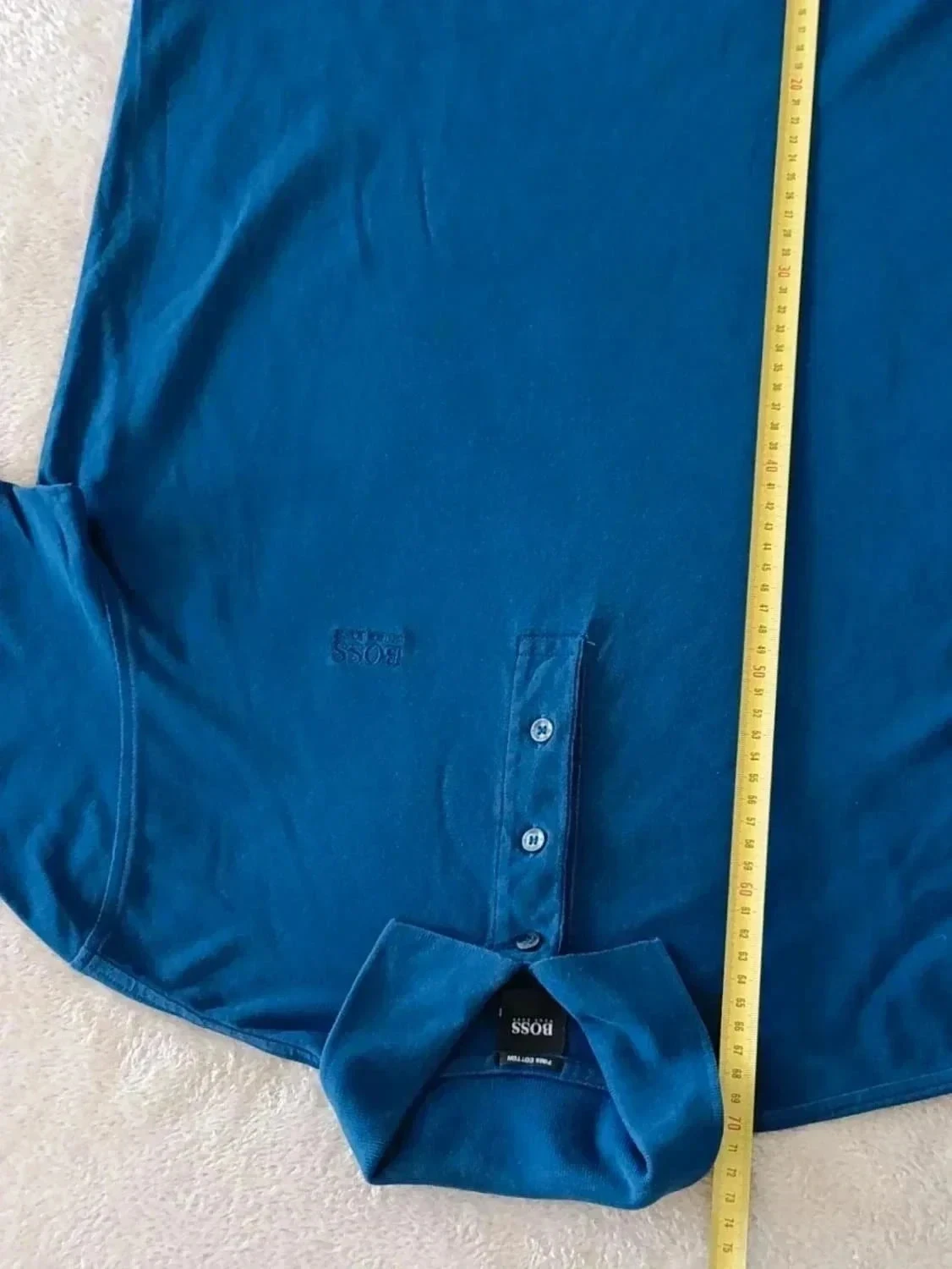 Hugo Boss blue Polo with embroidered Logo Size S – photo 11